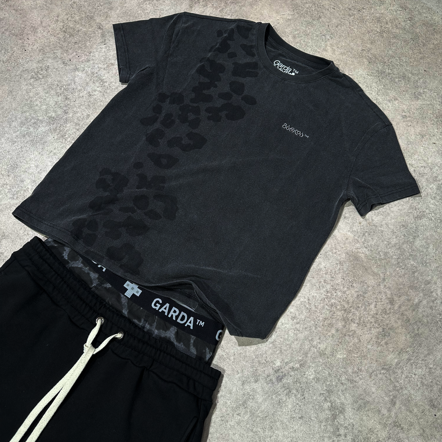 Washed Black Cheetah T-Shirt